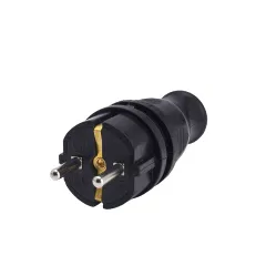 Bylion Monofaze Kauçuk Düz Erkek Fiş - 50'li Paket
