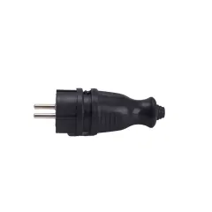 Bylion Monofaze Kauçuk Düz Erkek Fiş - 50'li Paket