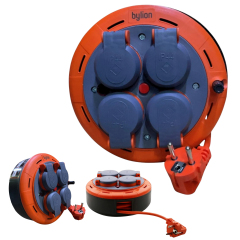 Bylion Ev Tipi Makaralı Kablo Kapaklı 3x1.0 mm 5 Mt PHP05310F