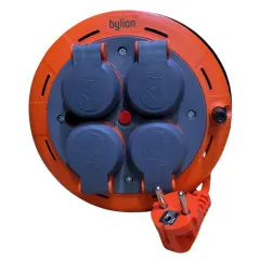 Bylion Ev Tipi Makaralı Kablo Kapaklı 3x1.0 mm 5 Mt PHP05310F