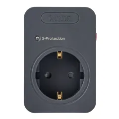 Bylion Şok ve Akım Korumalı Fiş Priz Siyah 720J - 5'li Paket