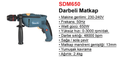 Stechend SDM650 Darbeli Matkap 650W