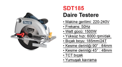 Stechend SDT185 Daire Testere 1500W Ø:185 mm