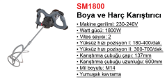 Stechend SM1800 Boya ve Harç Karıştırıcı 1800W