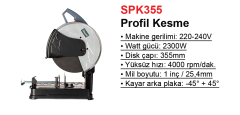 Stechend SPK355 Profil Kesme 2300W Ø:355 mm